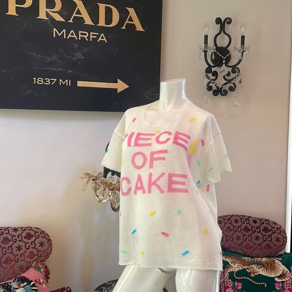 Wildfox white label piece of cake sweater
